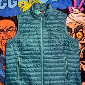 Eddie Bauer womens Aqua Quilted Vest